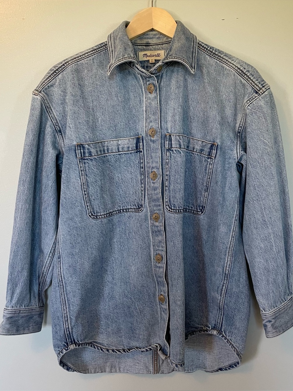 Madewell Light Blue Denim Button-Down Shirt